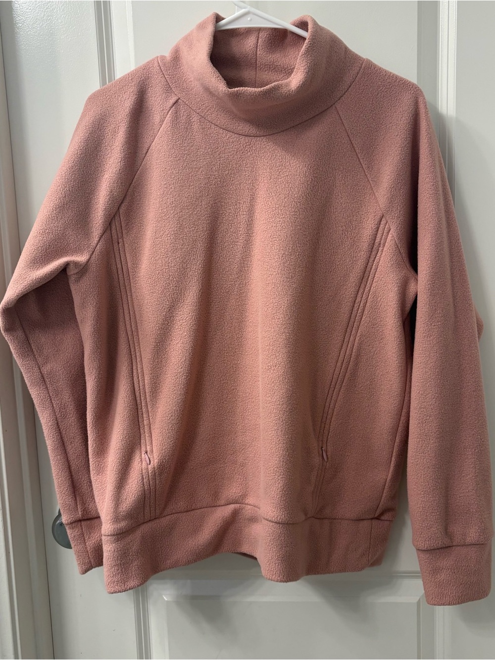 Gap Maternity Sweatshirt mock neck pink size m sweatshirt breast feeding zip